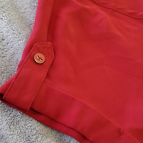 Burgundy tshirt blouse - Picture 3 of 4